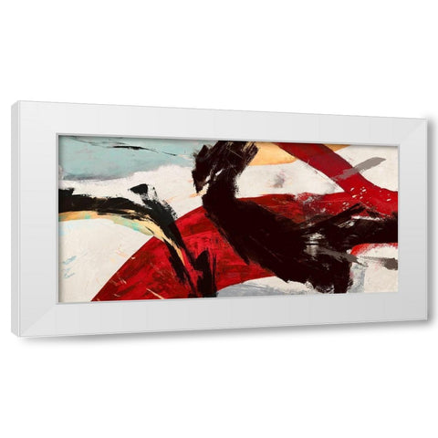 Ride the Tiger White Modern Wood Framed Art Print by Jim, Stone