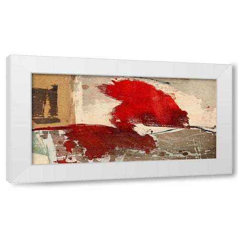 Reminiscence White Modern Wood Framed Art Print by Jim, Stone