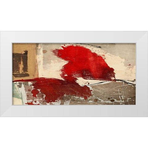 Reminiscence White Modern Wood Framed Art Print by Jim, Stone