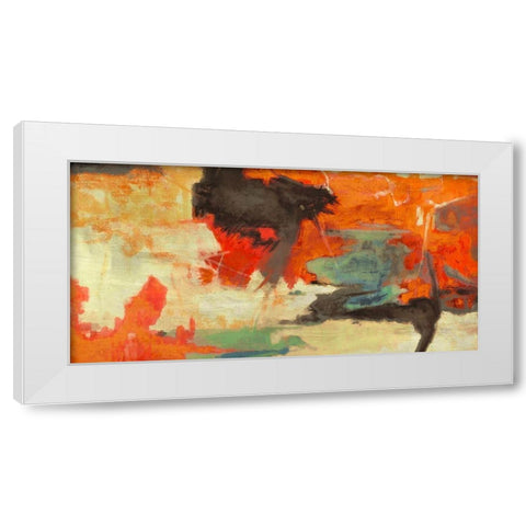 Indian Summer White Modern Wood Framed Art Print by Stone, Jim