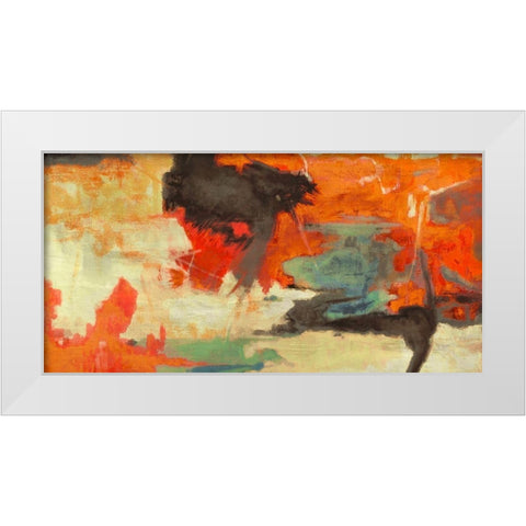 Indian Summer White Modern Wood Framed Art Print by Stone, Jim