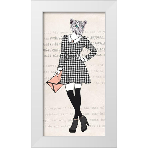 Pretty Girl White Modern Wood Framed Art Print by Matt, Spencer