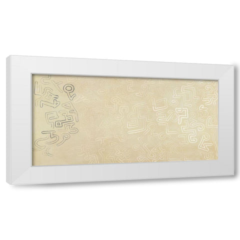 Calligraphy in motion White Modern Wood Framed Art Print by Roja, Steve