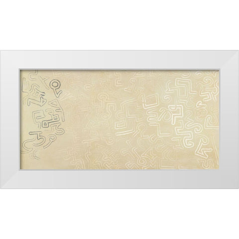 Calligraphy in motion White Modern Wood Framed Art Print by Roja, Steve