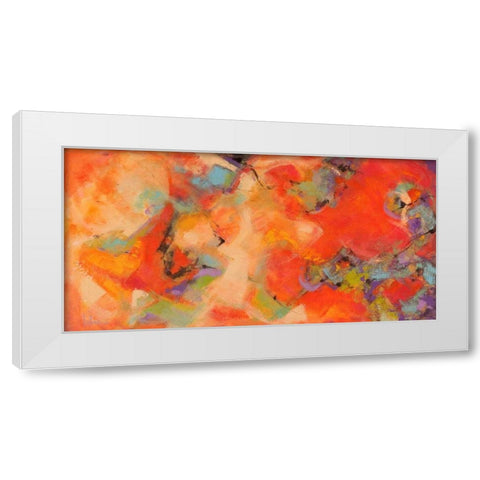 Piacevoli emozioni White Modern Wood Framed Art Print by Marzari, Tebo