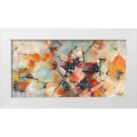 Quartieri di Rio White Modern Wood Framed Art Print by Marzari, Tebo