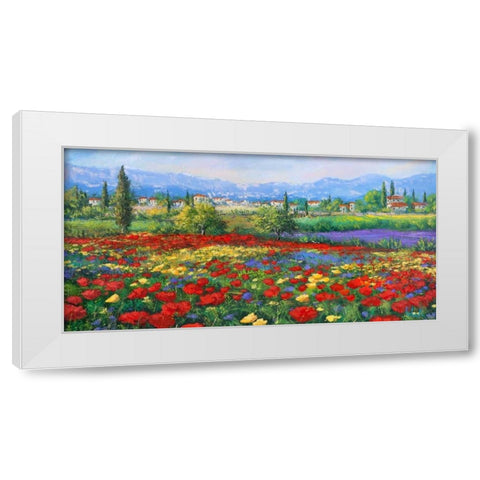 Campagna dolce campagna White Modern Wood Framed Art Print by Marzari, Tebo