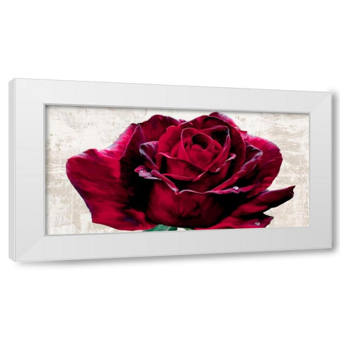 Purple Dame White Modern Wood Framed Art Print by Rizzardi, Teo