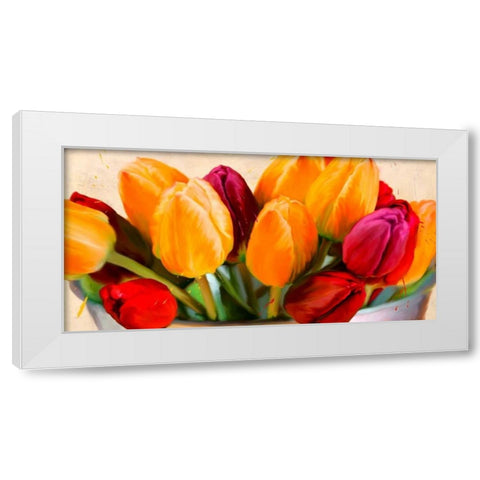 Colorscape I White Modern Wood Framed Art Print by Rizzardi, Teo