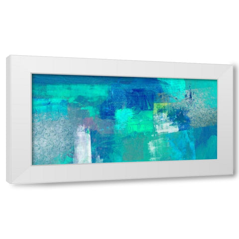 Azure White Modern Wood Framed Art Print by Taylor, Heather