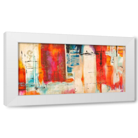 Bangalore White Modern Wood Framed Art Print by Taylor, Heather
