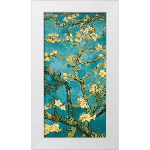 Mandorlo in fiore II White Modern Wood Framed Art Print by Van Gogh, Vincent