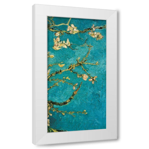 Mandorlo in fiore III White Modern Wood Framed Art Print by Van Gogh, Vincent