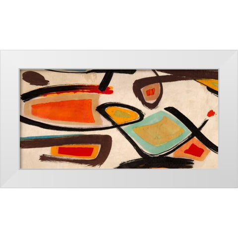 Tropicalia White Modern Wood Framed Art Print by Perelli, Teo Vals