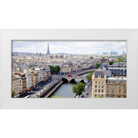 View of Paris White Modern Wood Framed Art Print by Ratsenskiy, Vadim
