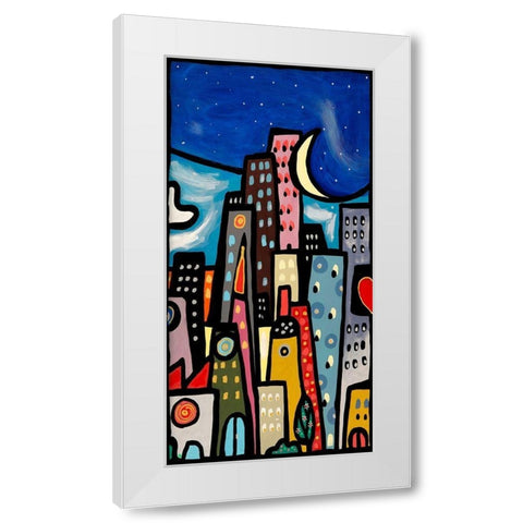 Quando soffia il vento II White Modern Wood Framed Art Print by Wallas