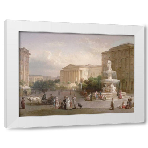 The Kalvin Ter White Modern Wood Framed Art Print by Pollack, Mihaly