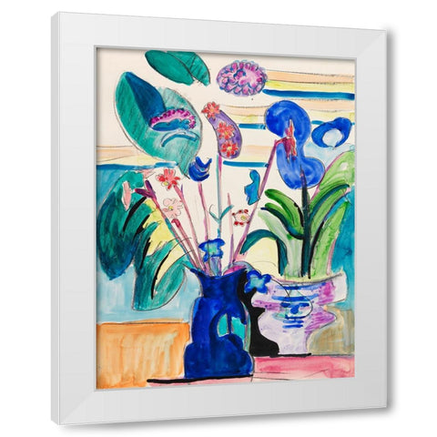 Still Life White Modern Wood Framed Art Print by Kirchner, Ernst Ludwig