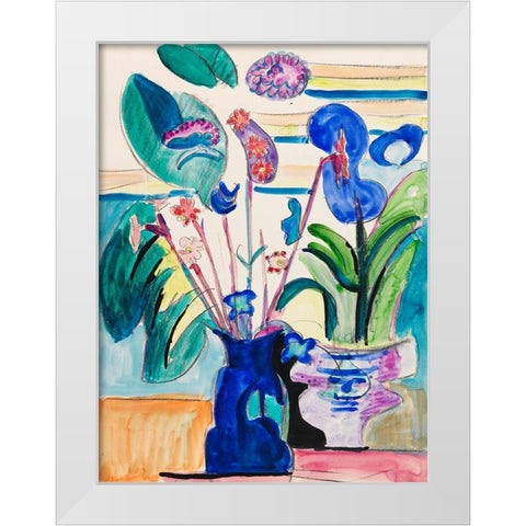 Still Life White Modern Wood Framed Art Print by Kirchner, Ernst Ludwig