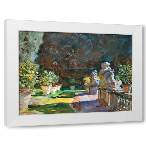 Villa di Marlia, Lucca White Modern Wood Framed Art Print by Sargent, John Singer