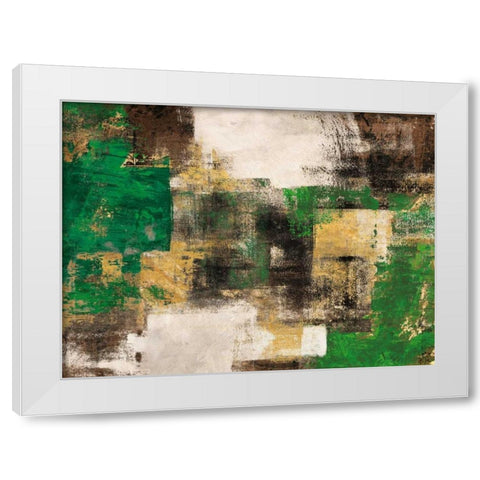 A Dream in Green White Modern Wood Framed Art Print by Aprile, Alessio