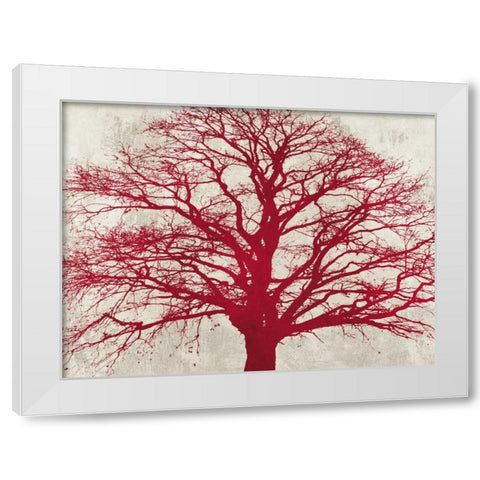 Purple Oak White Modern Wood Framed Art Print by Aprile, Alessio