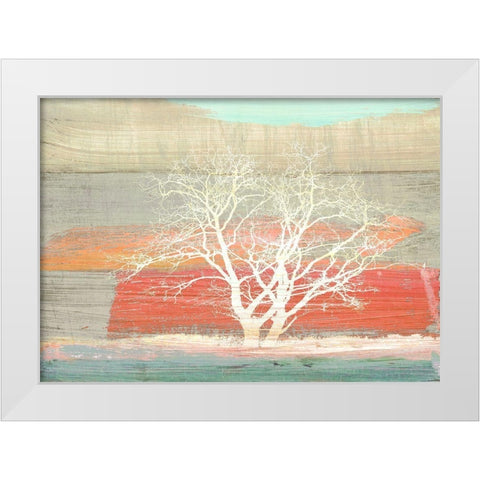 Treescape 1 (Subdued) White Modern Wood Framed Art Print by Alessio, Aprile
