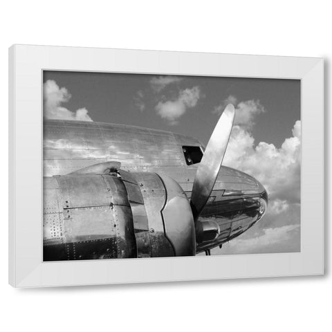 Propeller White Modern Wood Framed Art Print by Gasoline Images