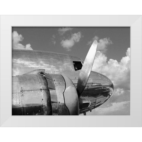Propeller White Modern Wood Framed Art Print by Gasoline Images