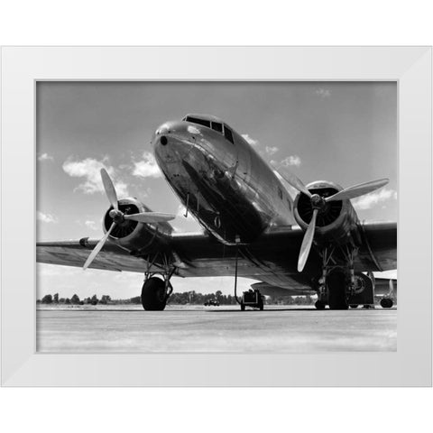 1940s Passenger Airplane White Modern Wood Framed Art Print by Armstrong Roberts, H.