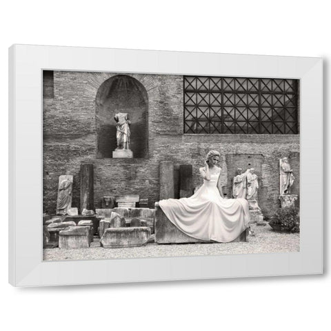 Thermae Diocletiani- Rome White Modern Wood Framed Art Print by Haute Photo Collection