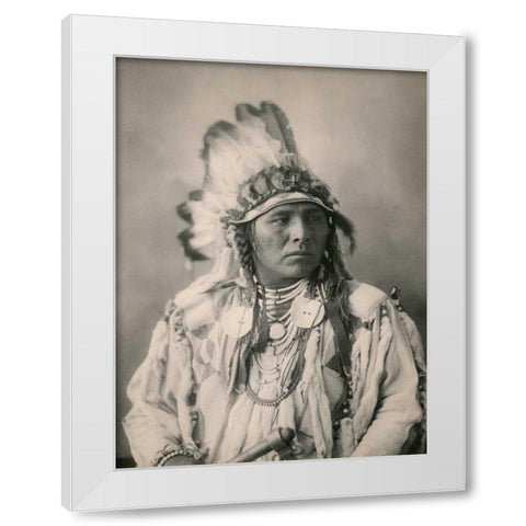 Spotted Jack Rabbit- Crow- 1898 White Modern Wood Framed Art Print by Anonymous