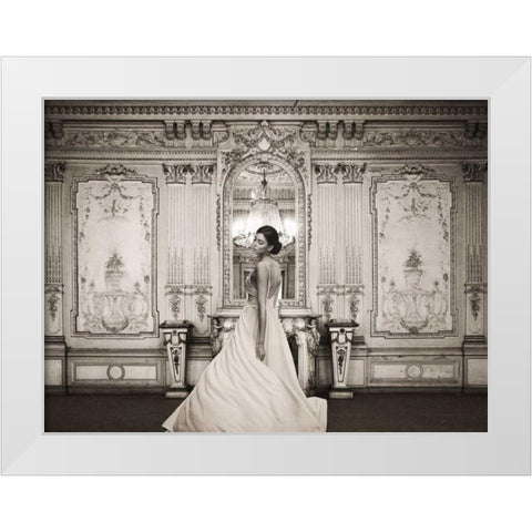 At the Palace White Modern Wood Framed Art Print by Haute Photo Collection