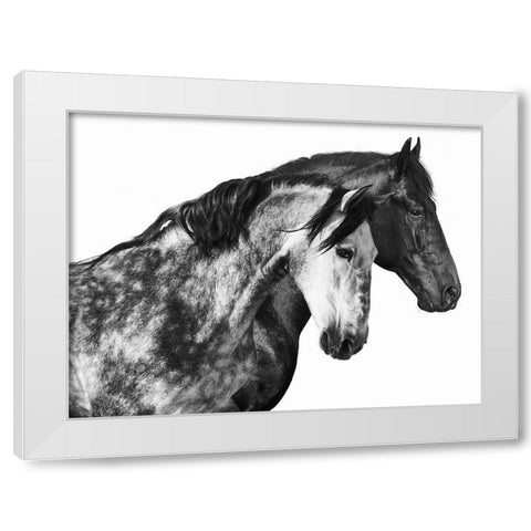 Together White Modern Wood Framed Art Print by Pangea Images