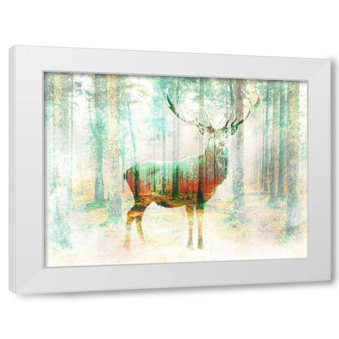 Lord of the Woods White Modern Wood Framed Art Print by Arlo Wren Photos