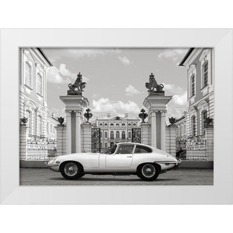 Princess at the Palace (detail) White Modern Wood Framed Art Print by Gasoline Images