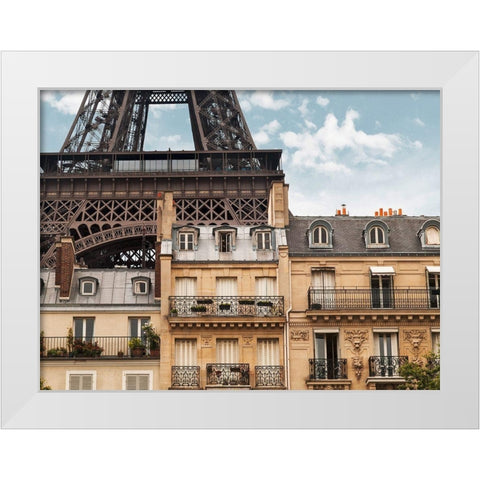 Parisienne architectures White Modern Wood Framed Art Print by Pangea Images