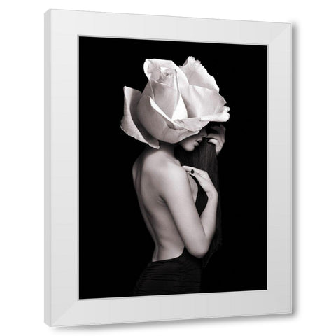 Flowerchild-1 White Modern Wood Framed Art Print by Lauren, Julian