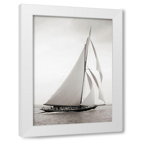 Britannia White Modern Wood Framed Art Print by Anonymous