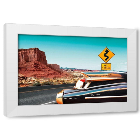 Coupe de Ville White Modern Wood Framed Art Print by Gasoline Images