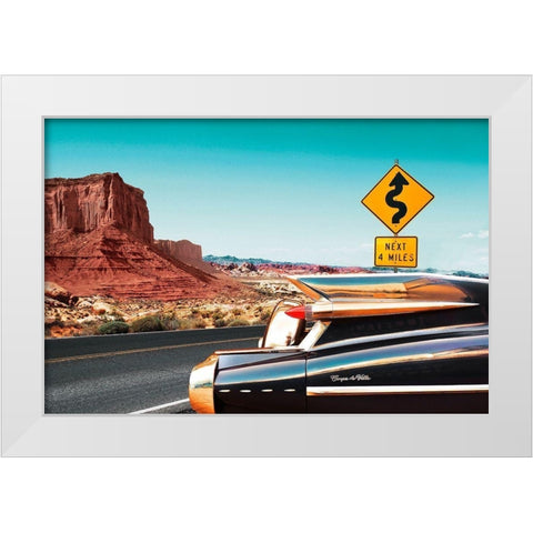 Coupe de Ville White Modern Wood Framed Art Print by Gasoline Images