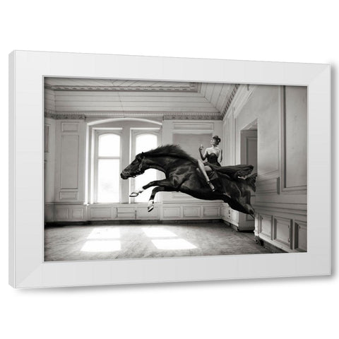 Aperitif - BW White Modern Wood Framed Art Print by Lauren, Julian