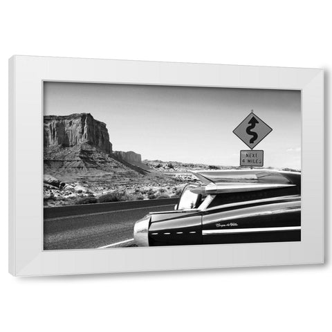 Coupe de Ville - BW White Modern Wood Framed Art Print by Gasoline Images