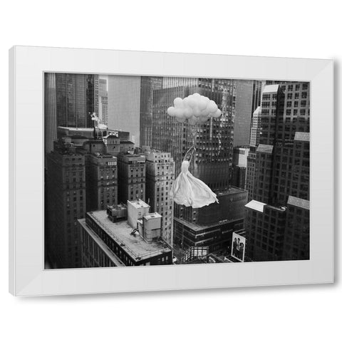 Head over Heels White Modern Wood Framed Art Print by Lauren, Julian
