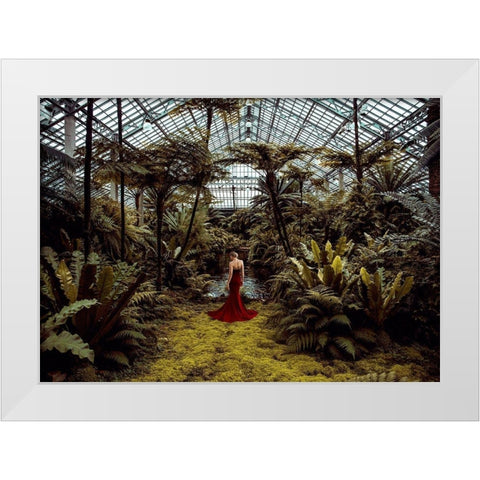 Unconventional Womenscape #2-Jardin dHiver White Modern Wood Framed Art Print by Lauren, Julian