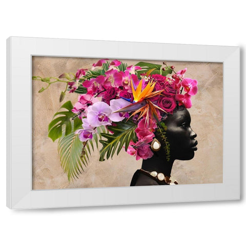 Earth Mother White Modern Wood Framed Art Print by Lauren, Julian