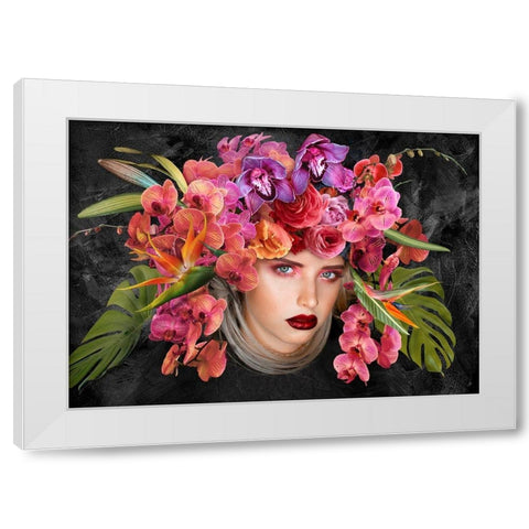 Gaia White Modern Wood Framed Art Print by Lauren, Julian
