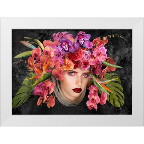 Gaia White Modern Wood Framed Art Print by Lauren, Julian