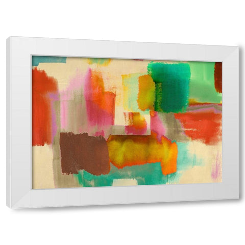 Colorful Sensations White Modern Wood Framed Art Print by Rivieri, Asia