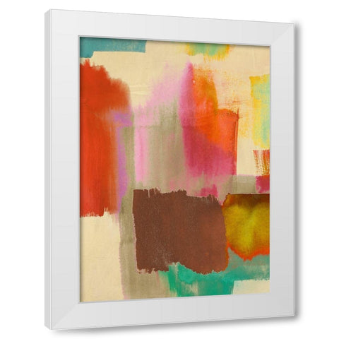 Colorful Sensation I White Modern Wood Framed Art Print by Rivieri, Asia